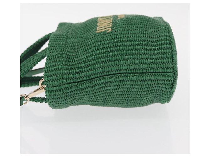 Borsa Jimmy Choo Raffia 2way Verde Oro Auth BA9200 D'oro - vista 5