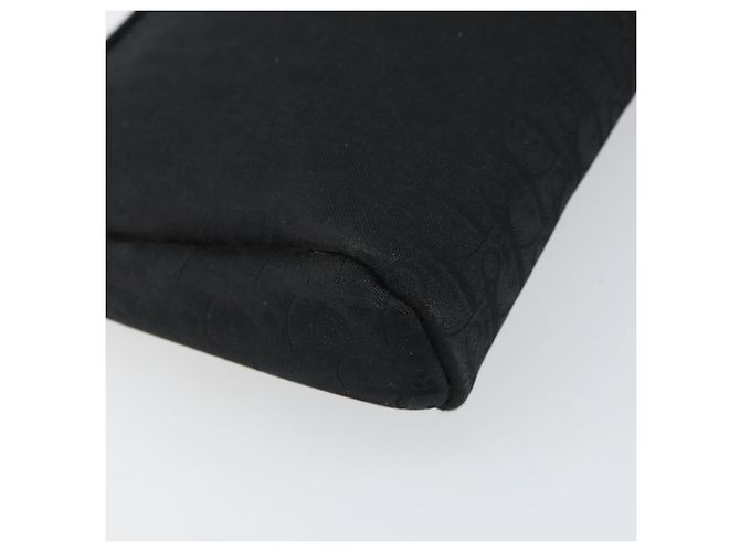 Borsa clutch in tela Trotter Christian Dior nera Auth 156801 - vista 11