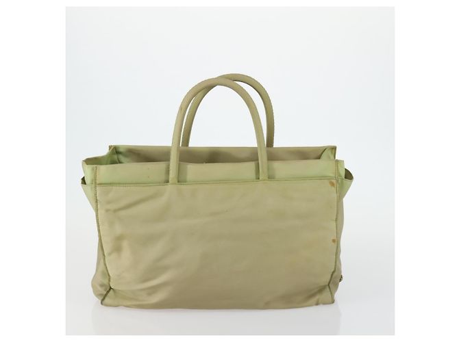 PRADA Borsa a Mano Nylon 2 Set Nero Beige Auth 151501 - vista 12