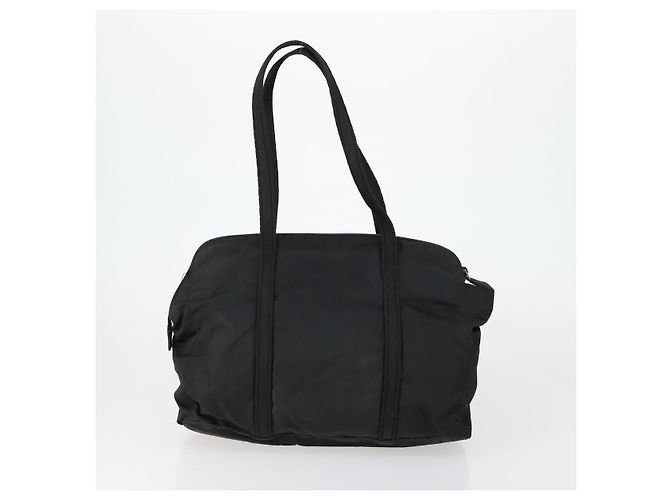 PRADA Borsa a Mano Nylon 2 Set Nero Beige Auth 151501 - vista 3