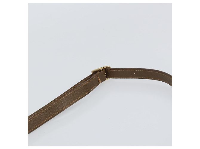 Bolso de hombro GUCCI GG Plus Supreme de cuero PVC beige y dorado Auth 156789 - vista 8