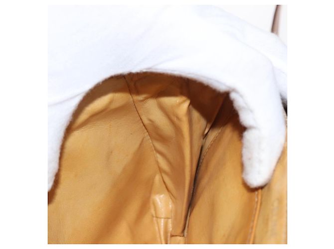 Céline Borsa a Spalla in Tela Macadam CELINE PVC Beige Oro Auth ki6223 D'oro - vista 19