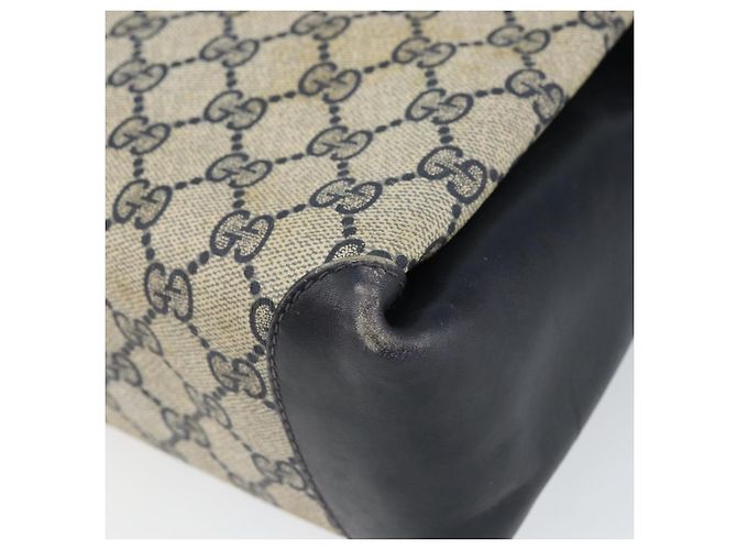 Gucci Borsa a Spalla GG Supreme in PVC Navy Gold 001 085 1368 Auth 158804 - vista 12