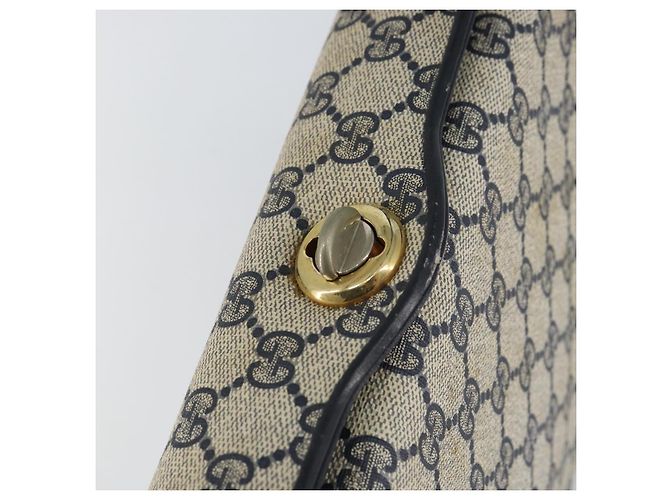 Gucci Borsa a Spalla GG Supreme in PVC Navy Gold 001 085 1368 Auth 158804 - vista 14