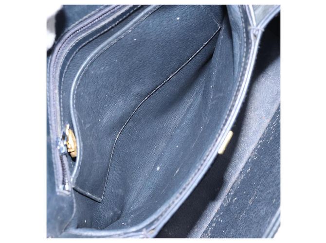 Gucci Borsa a Spalla GG Supreme in PVC Navy Gold 001 085 1368 Auth 158804 - vista 19