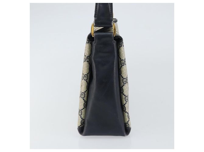 Gucci Borsa a Spalla GG Supreme in PVC Navy Gold 001 085 1368 Auth 158804 - vista 4