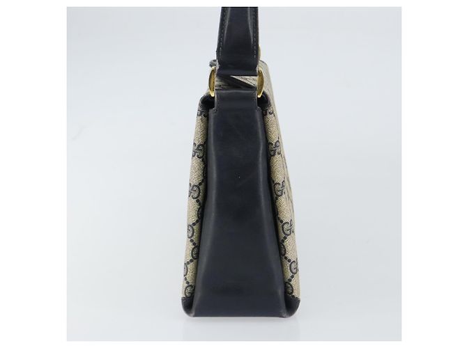 Gucci Borsa a Spalla GG Supreme in PVC Navy Gold 001 085 1368 Auth 158804 - vista 5