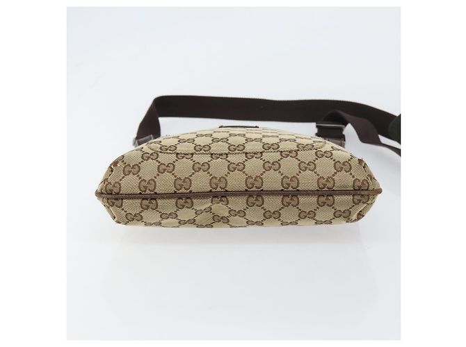 Borsa a Spalla GG Canvas Gucci Beige Argento 122793 Auth 156411 - vista 9