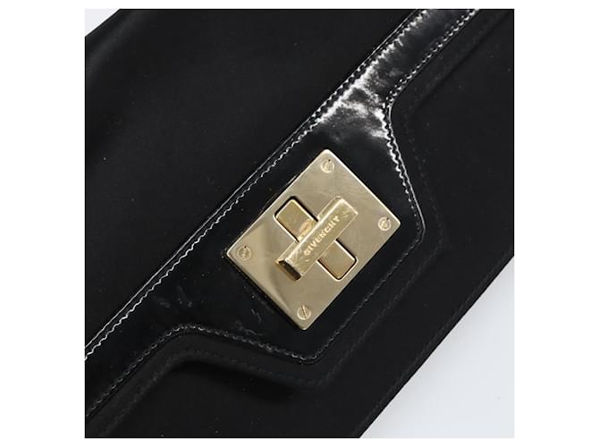 Borsa a Spalla GIVENCHY in Raso Nero e Oro Auth ka890 D'oro - vista 15