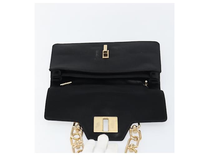 Borsa a Spalla GIVENCHY in Raso Nero e Oro Auth ka890 D'oro - vista 16
