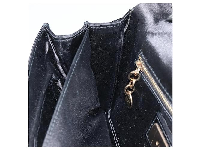 Borsa a Spalla GIVENCHY in Raso Nero e Oro Auth ka890 D'oro - vista 20