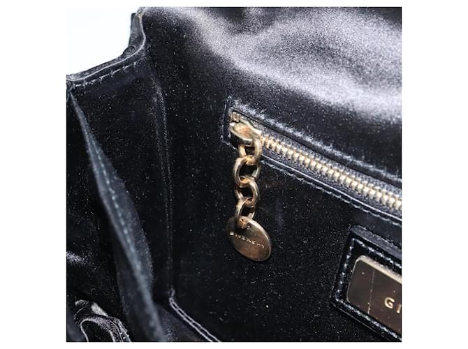 Borsa a Spalla GIVENCHY in Raso Nero e Oro Auth ka890 D'oro - vista 21