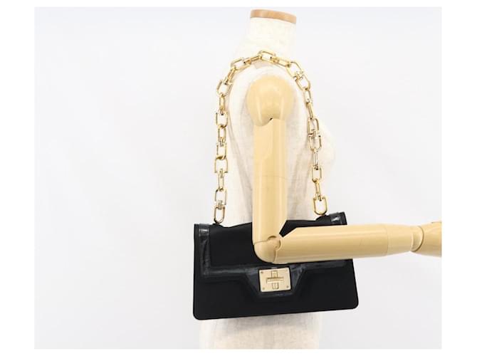 Borsa a Spalla GIVENCHY in Raso Nero e Oro Auth ka890 D'oro - vista 25
