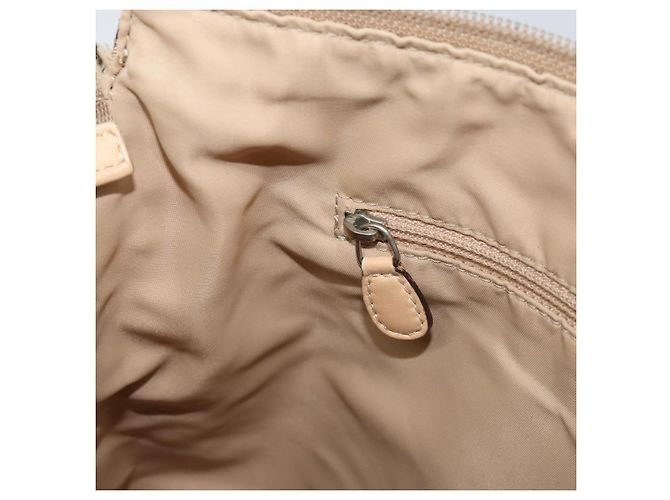 Borsa a Spalla in Tela Trotter Christian Dior Beige Argento Auth ep12239 - vista 19