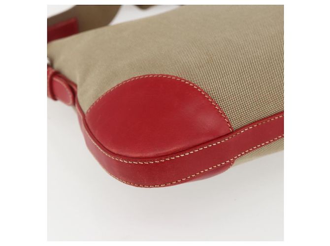 PRADA Schultertasche aus Canvas Beige Silber Authentisch 159720 - Ansicht 13