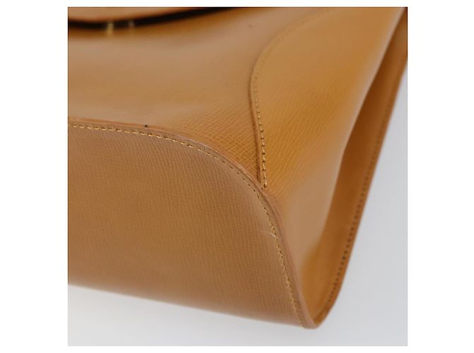 Borsa a mano Christian Dior in pelle marrone dorato Auth ep12336 D'oro - vista 10