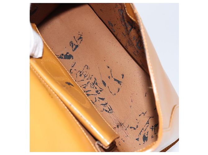 Borsa a mano Christian Dior in pelle marrone dorato Auth ep12336 D'oro - vista 17