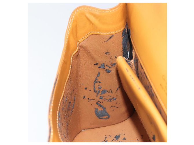 Borsa a mano Christian Dior in pelle marrone dorato Auth ep12336 D'oro - vista 19