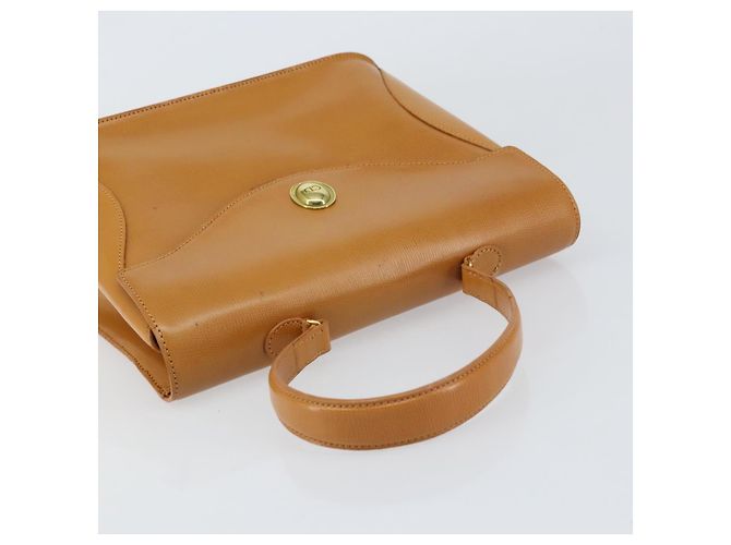 Borsa a mano Christian Dior in pelle marrone dorato Auth ep12336 D'oro - vista 6
