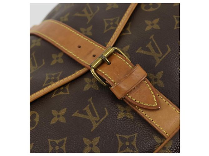 LOUIS VUITTON Borsa a Spalla Monogram Saumur 35 M42254 LV Auth 155167 Monogramma - vista 17