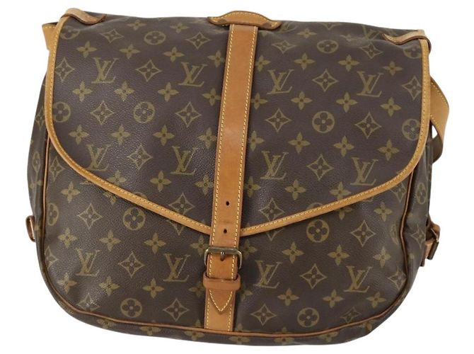 LOUIS VUITTON Borsa a Spalla Monogram Saumur 35 M42254 LV Auth 155167 Monogramma - vista 2