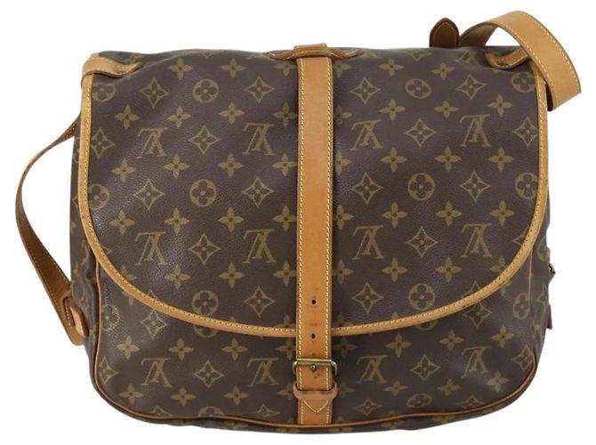LOUIS VUITTON Borsa a Spalla Monogram Saumur 35 M42254 LV Auth 155167 Monogramma - vista 3