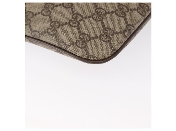 Borsa Sherry Line GG Supreme Web di GUCCI in PVC Beige e Oro 904 02 047 Auth ka922 D'oro - vista 11