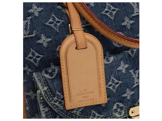 LOUIS VUITTON Borsa Tote Piatta Monogram in Denim Blu M95018 LV Auth 159149SM - vista 17