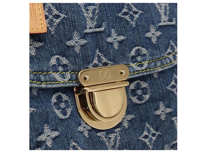 LOUIS VUITTON Borsa Tote Piatta Monogram in Denim Blu M95018 LV Auth 159149SM - vista 18
