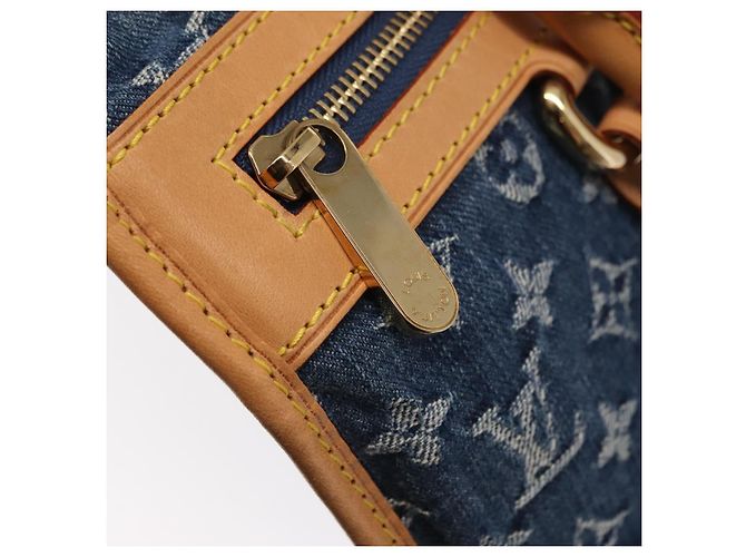 LOUIS VUITTON Borsa Tote Piatta Monogram in Denim Blu M95018 LV Auth 159149SM - vista 19