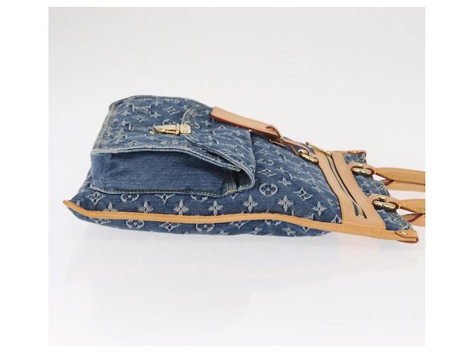 LOUIS VUITTON Borsa Tote Piatta Monogram in Denim Blu M95018 LV Auth 159149SM - vista 3