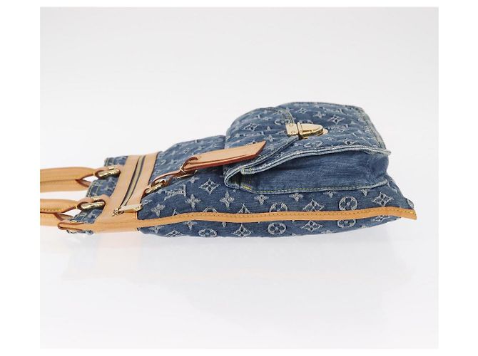LOUIS VUITTON Borsa Tote Piatta Monogram in Denim Blu M95018 LV Auth 159149SM - vista 4