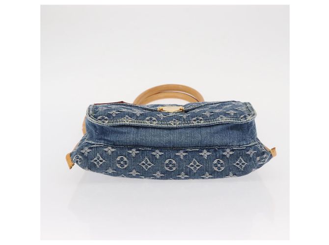 LOUIS VUITTON Borsa Tote Piatta Monogram in Denim Blu M95018 LV Auth 159149SM - vista 5