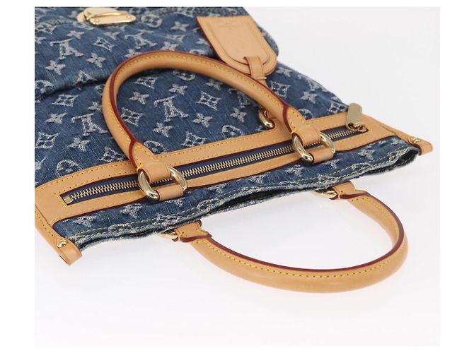 LOUIS VUITTON Borsa Tote Piatta Monogram in Denim Blu M95018 LV Auth 159149SM - vista 6