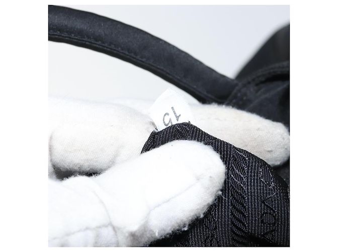 PRADA Bolso de mano de nylon negro Auth 156858 - vista 12