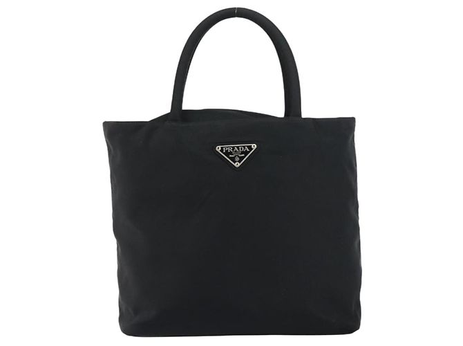 PRADA Bolso de mano de nylon negro Auth 156858 - vista 13