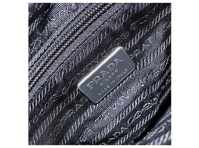PRADA Bolso de mano de nylon negro Auth 156858 - vista 18