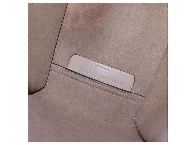 Autre Marque Borsa a mano Stella McCartney in pelle 2 vie beige oro 513860 Auth 155498 D'oro - vista 19