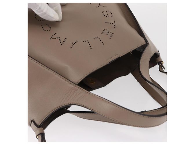 Autre Marque Borsa a mano Stella McCartney in pelle 2 vie beige oro 513860 Auth 155498 D'oro - vista 6