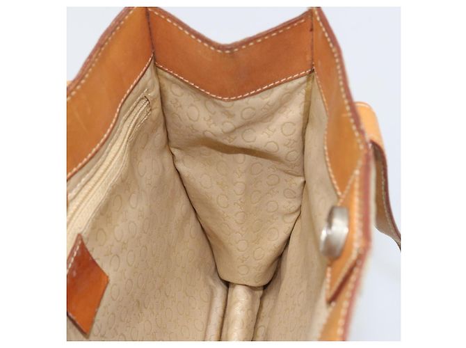 Céline CELINE C Macadam Canvas Handtasche aus Wildleder Beige Silber Authentisch bs31641 - Ansicht 18