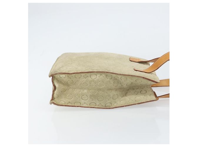 Céline CELINE C Macadam Canvas Handtasche aus Wildleder Beige Silber Authentisch bs31641 - Ansicht 3