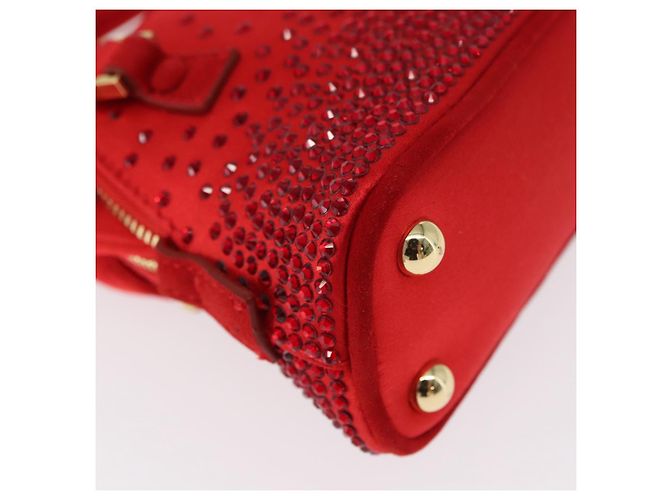 Autre Marque Borsa a Spalla 5AC Maison Margiela Raso Rosso Oro Auth 154203M D'oro - vista 16