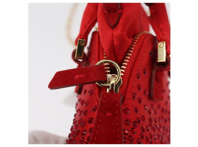 Autre Marque Borsa a Spalla 5AC Maison Margiela Raso Rosso Oro Auth 154203M D'oro - vista 20