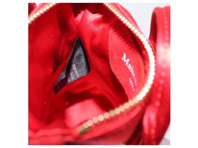 Autre Marque Borsa a Spalla 5AC Maison Margiela Raso Rosso Oro Auth 154203M D'oro - vista 25