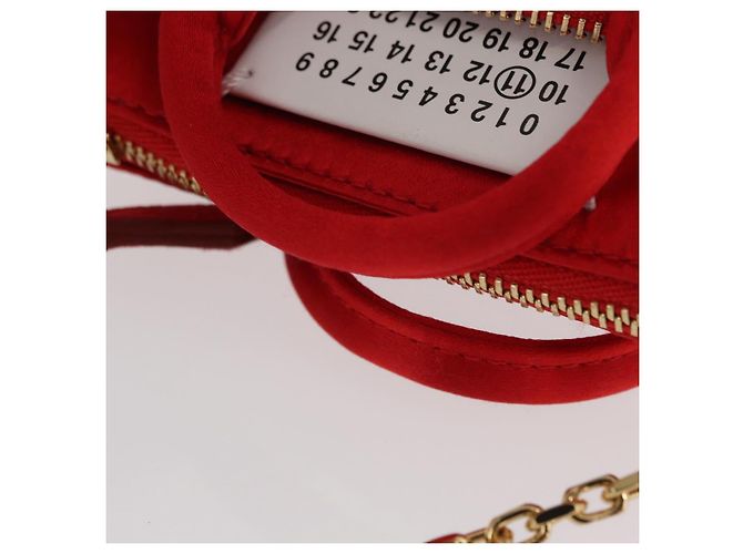 Autre Marque Borsa a Spalla 5AC Maison Margiela Raso Rosso Oro Auth 154203M D'oro - vista 7