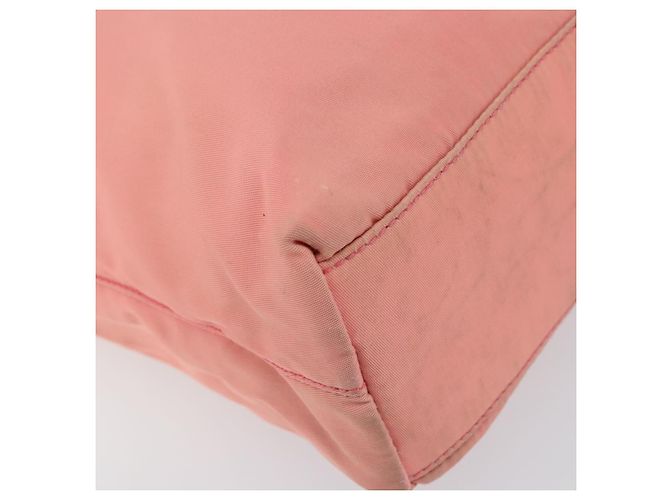 Borsa a Spalla PRADA in Nylon Rosa Auth ti3519 - vista 14