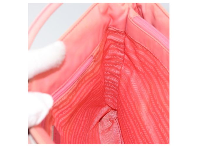 Borsa a Spalla PRADA in Nylon Rosa Auth ti3519 - vista 18
