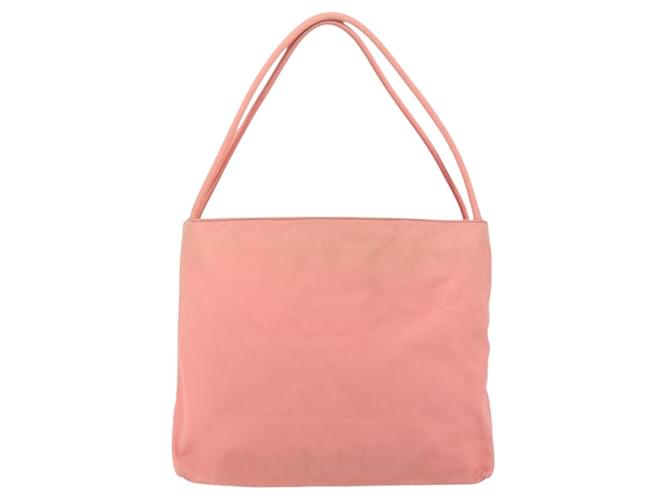 Borsa a Spalla PRADA in Nylon Rosa Auth ti3519 - vista 2