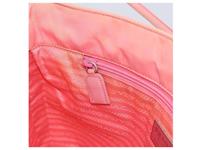 Borsa a Spalla PRADA in Nylon Rosa Auth ti3519 - vista 20