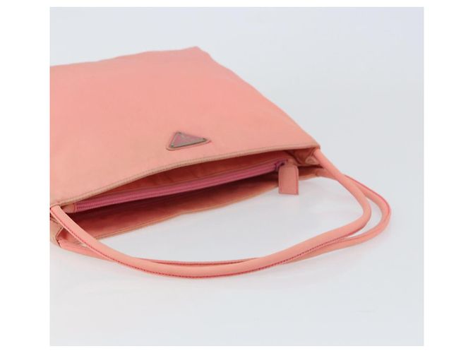 Borsa a Spalla PRADA in Nylon Rosa Auth ti3519 - vista 7